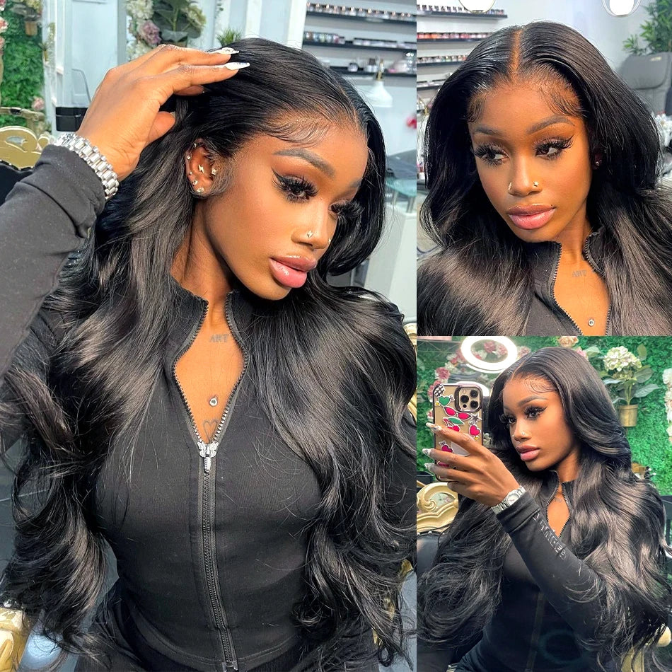 13x4 13x6 HD Body Wave Lace Front Wig Human Hair PrePlucked Brazilian Human Hair HD Lace Frontal Wigs For Women 4x4 Closure Wig