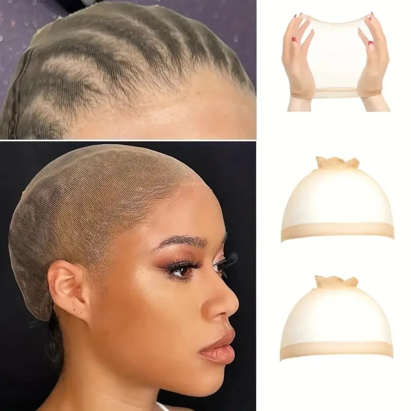 6/12 Pack Invisible HD Wig Cap For Lace Front Wig Transparent Wig Cap For Wig Stocking Wig Caps For Women